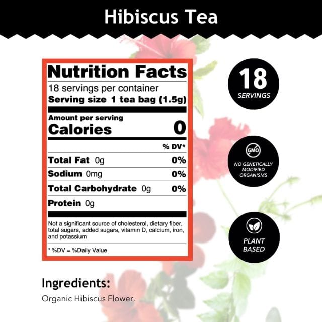 Buddha Teas Hibiscus Organic Herbal Tea – 18 Tea Bags, Fruity & Tart Antioxidant-Rich Tea - Image 5